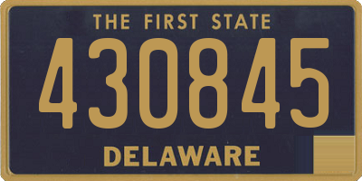 DE license plate 430845