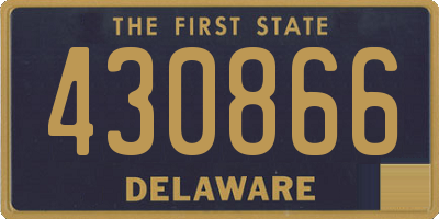 DE license plate 430866