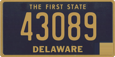 DE license plate 43089