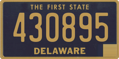 DE license plate 430895
