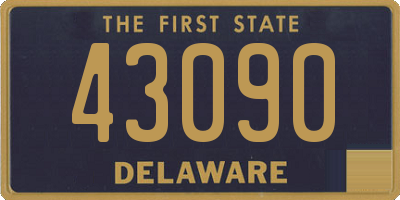 DE license plate 43090