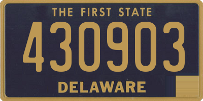 DE license plate 430903