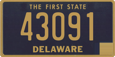 DE license plate 43091