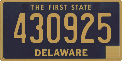 DE license plate 430925
