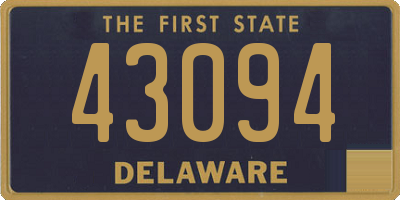 DE license plate 43094