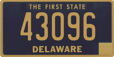 DE license plate 43096