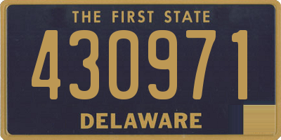 DE license plate 430971