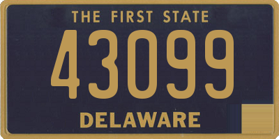 DE license plate 43099