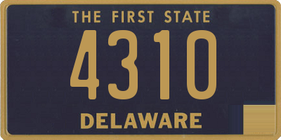 DE license plate 4310