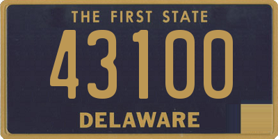 DE license plate 43100