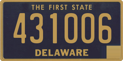 DE license plate 431006