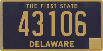 DE license plate 43106