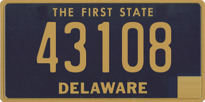 DE license plate 43108