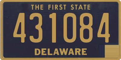 DE license plate 431084