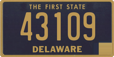 DE license plate 43109