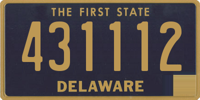 DE license plate 431112