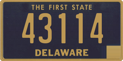 DE license plate 43114