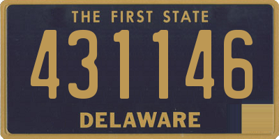 DE license plate 431146