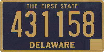 DE license plate 431158