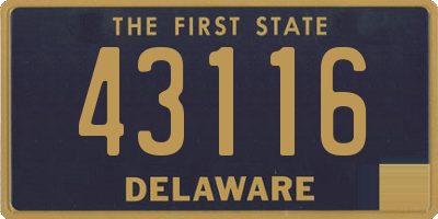 DE license plate 43116