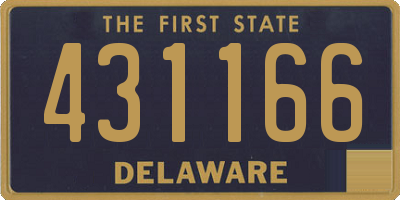DE license plate 431166