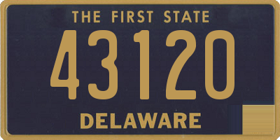 DE license plate 43120