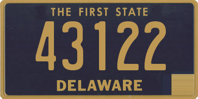 DE license plate 43122