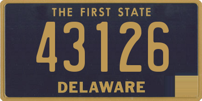 DE license plate 43126