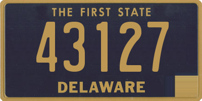DE license plate 43127