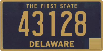 DE license plate 43128