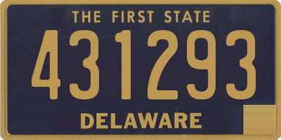 DE license plate 431293
