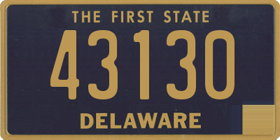 DE license plate 43130