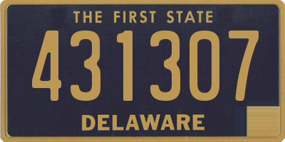 DE license plate 431307