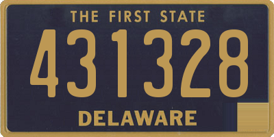 DE license plate 431328
