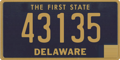 DE license plate 43135