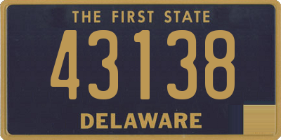 DE license plate 43138