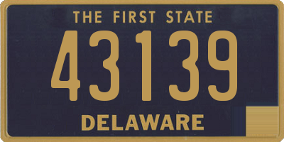 DE license plate 43139