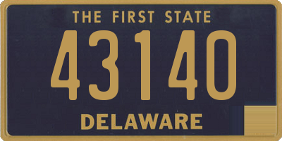 DE license plate 43140