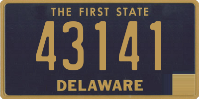 DE license plate 43141