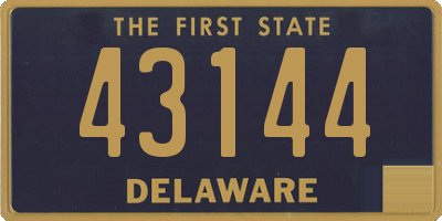 DE license plate 43144