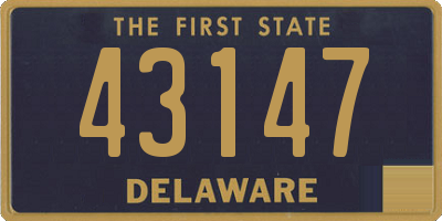 DE license plate 43147