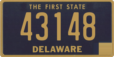 DE license plate 43148