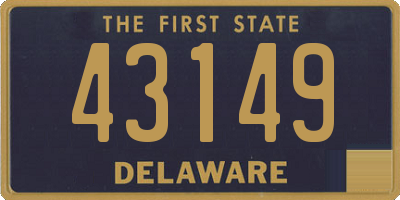 DE license plate 43149