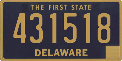 DE license plate 431518