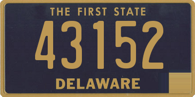 DE license plate 43152