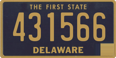 DE license plate 431566