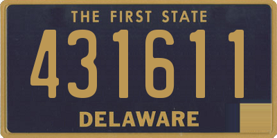 DE license plate 431611
