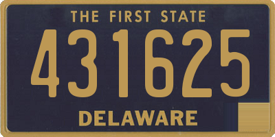 DE license plate 431625