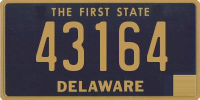 DE license plate 43164