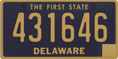 DE license plate 431646